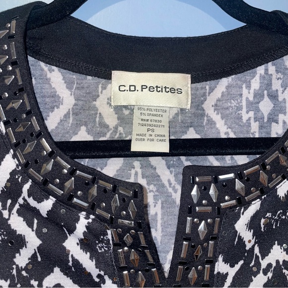 C.D Petites Women's Blouse Size Small Petite (S/P) - Picture 2 of 5